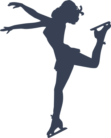 Ice Skater Decal