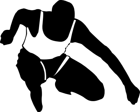 Male Runner Sticker