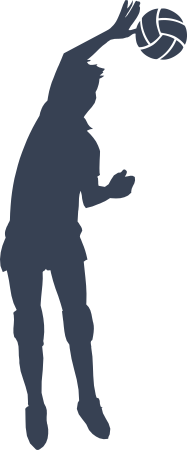 Skilled Volleyball Player Sticker