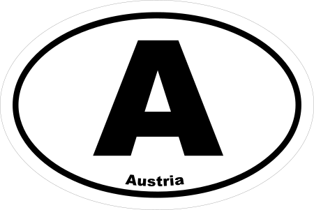 Austria A Oval Euro Decal