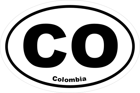 Columbia CO Oval Euro Decal