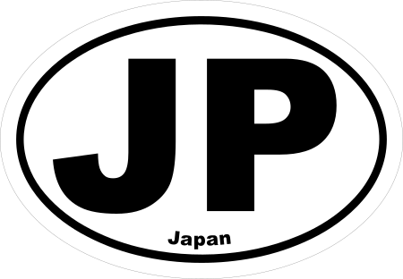 Japan JP Oval Euro Decal