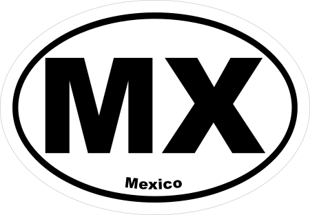 Mexico MX Oval Euro Decal