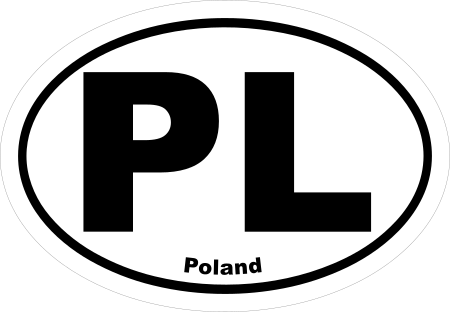 Poland PL Oval Euro Decal