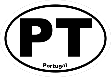 Portugal PT Oval Euro Decal