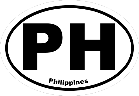 Philippines PH Oval Euro Decal