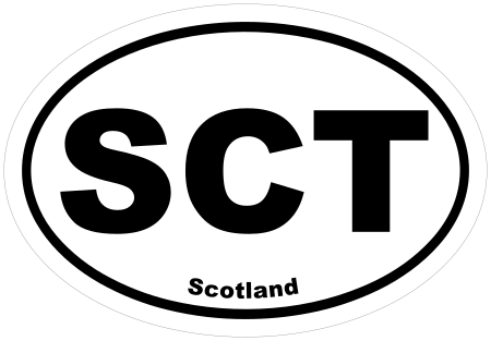 Scotland SCT Oval Euro Decal