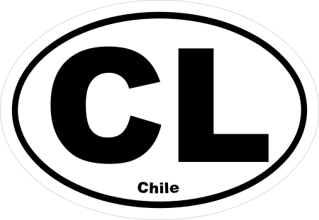 Chile CL Oval Euro Decal