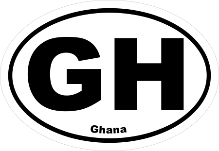 Ghana GH Oval Euro Decal