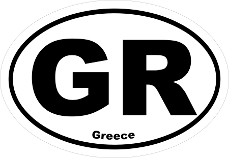 Greece GR Oval Euro Decal