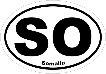 Somalia SO Oval Euro Decal