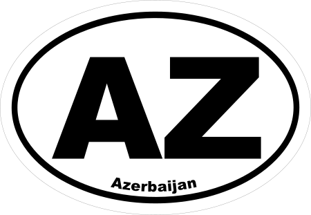 Azerbaijan AZ Oval Euro Decal