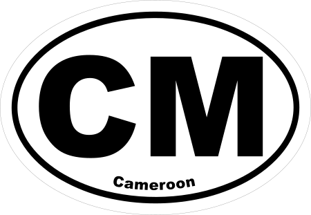 Cameroon CM Oval Euro Decal