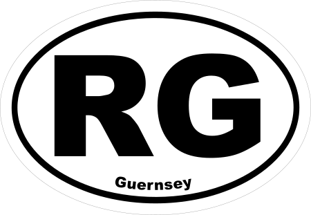 Guernsey RG Oval Euro Decal
