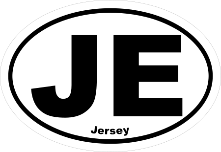 Jersey JE Oval Euro Decal