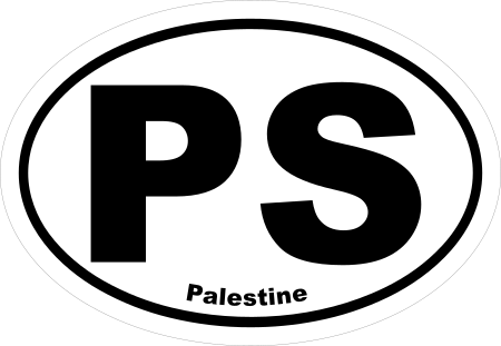 Palestine PS Oval Euro Decal