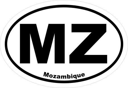 Mozambique MZ Oval Euro Decal