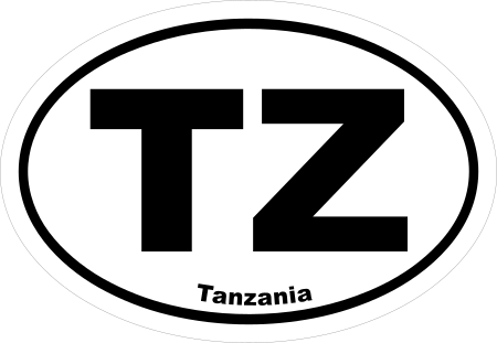 Tanzania TZ Oval Euro Decal