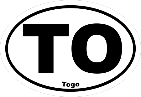 Togo TO Oval Euro Decal