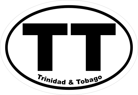 Trinidad & Tobago TT Oval Euro Decal