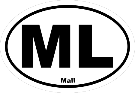 Mali ML Oval Euro Decal