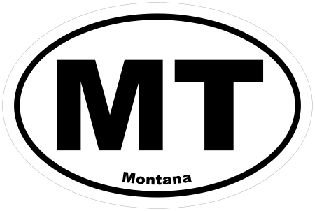 Montana MT Oval Euro Decal