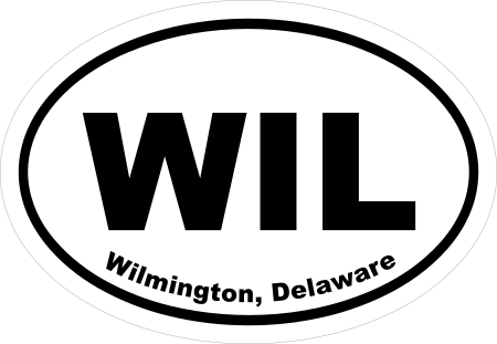 Delaware Cities Oval Decal