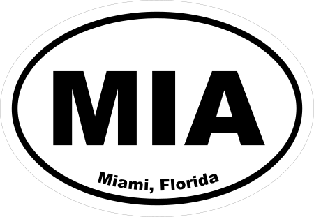 Florida Cities Oval Decal