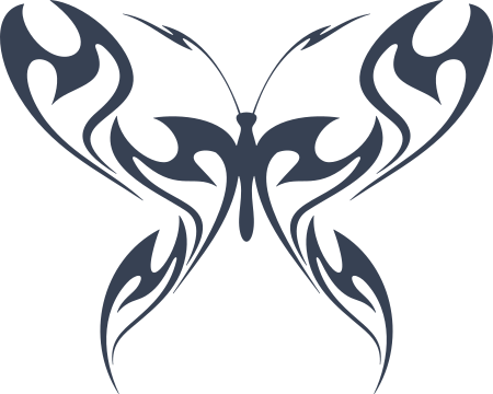 Flame Butterfly Sticker