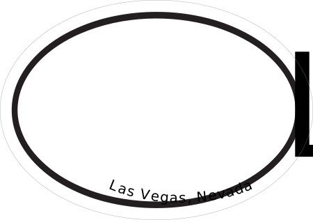 Nevada Cities Oval Decal