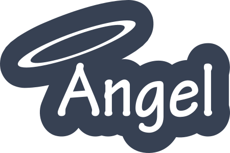 Angel with Halo Vinyl Lettering Sticker