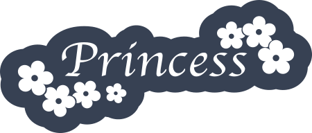 Princess With Daisy Flowers Sticker