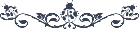 Ladybugs Decorative Border Sticker
