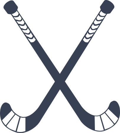 Ice Hockey Sticks Decal