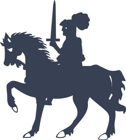 Knight On A Horse Decal