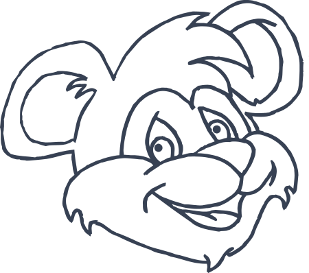 Bear Face Smiling Sticker
