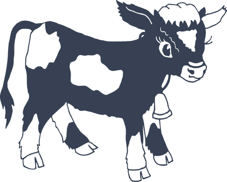 Calf or Baby Cow Decal