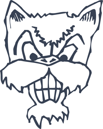 Angry Cat Decal