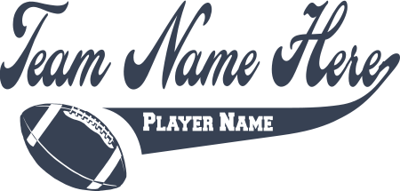 Football Team Name and Player Name Sticker