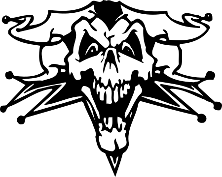 Skeleton Joker Sticker