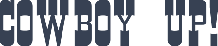 Cowboy Up! Sticker