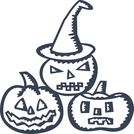 Halloween Pumpkins Jack'O Lanterns Sticker