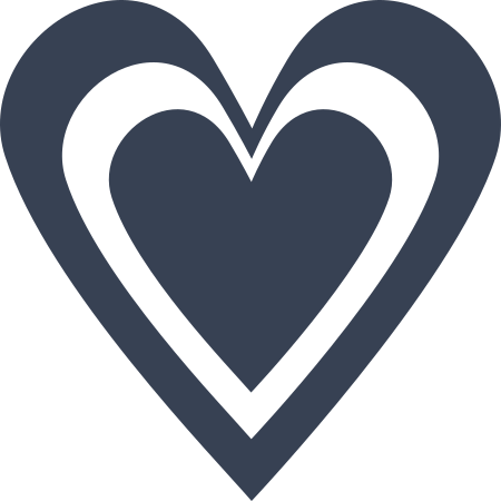 Heart inside a Heart Sticker