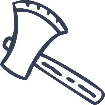 Hatchet Sticker