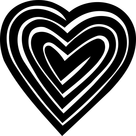 Designer Heart Decal