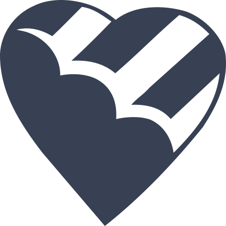 Rainbow Designer Heart Decal