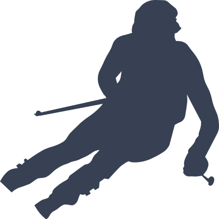 Snow Skier Skiing Sticker