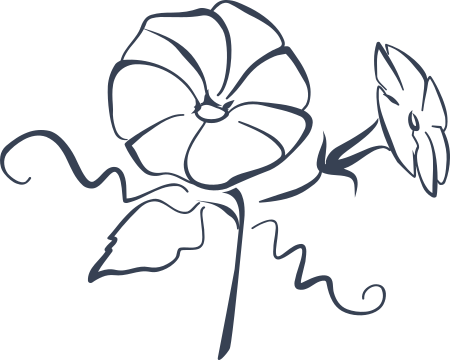 Lily Flowers With Squiqles Sticker