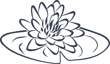 Lilly Pad Flower Sticker