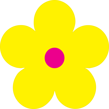 Printed Yellow Daisy Flower Sticker